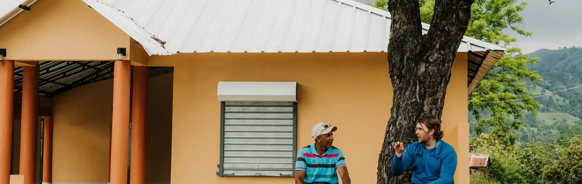 Creighton student working in foreign housing environment.