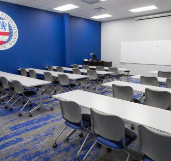 A classroom in the Highlander Accelerator