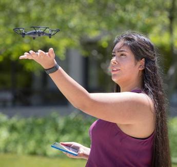 Upward Bound student flies her drone