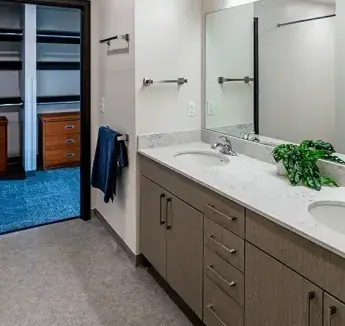 Graves Hall bathroom space.