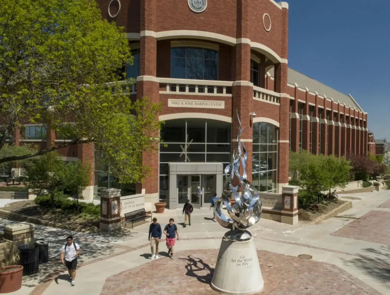 front entrance heider college of business at creighton university