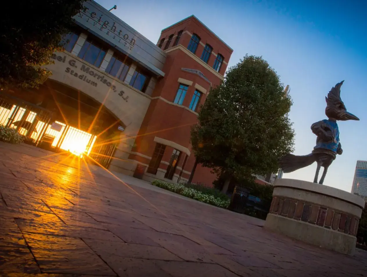 Morning sunrise at Morrison Stadium