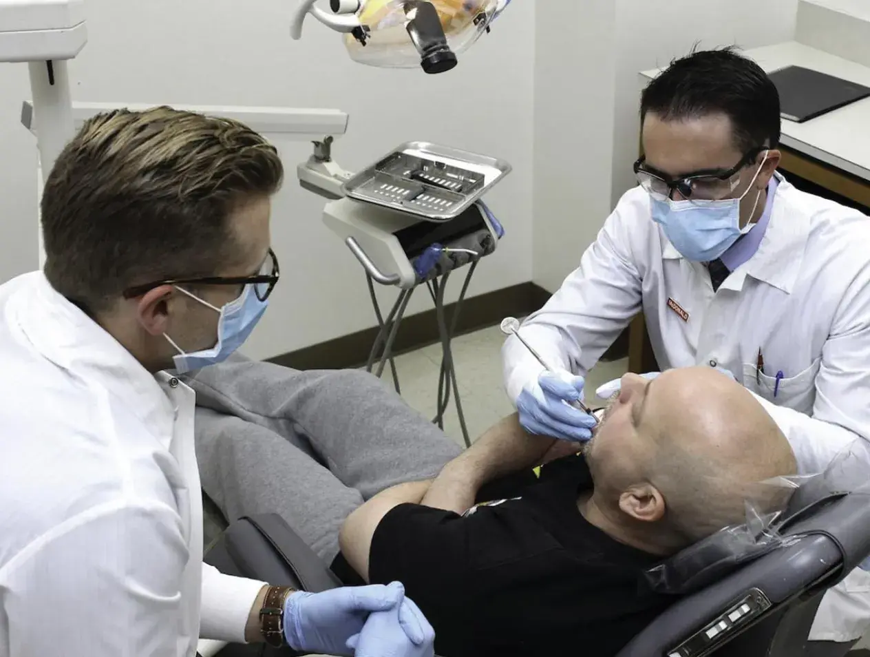 Patient receiving treatment