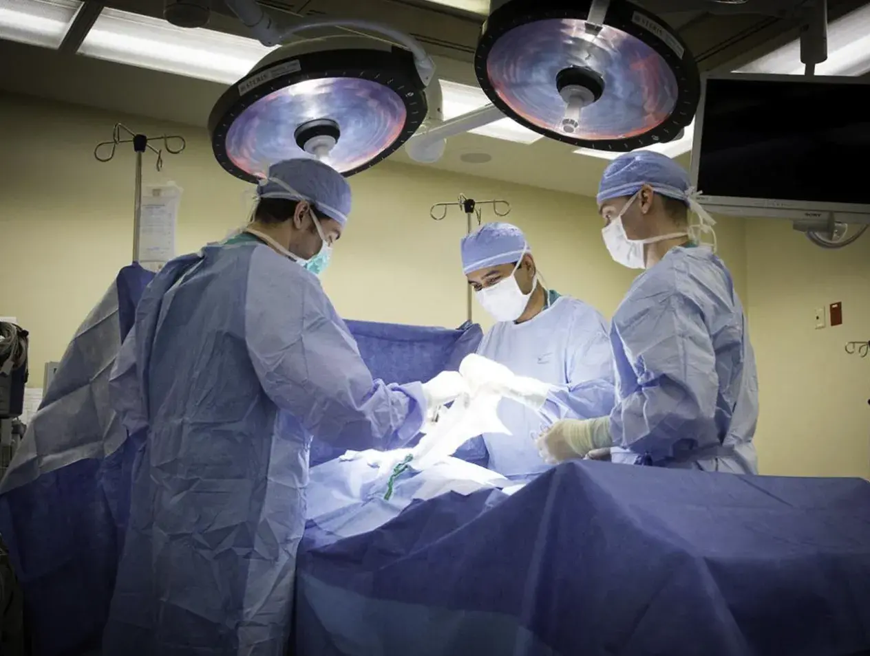 Surgery being performed