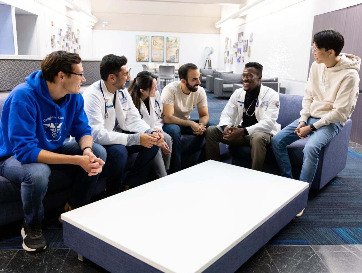 diverse group of creighton school of medicine medical students 
