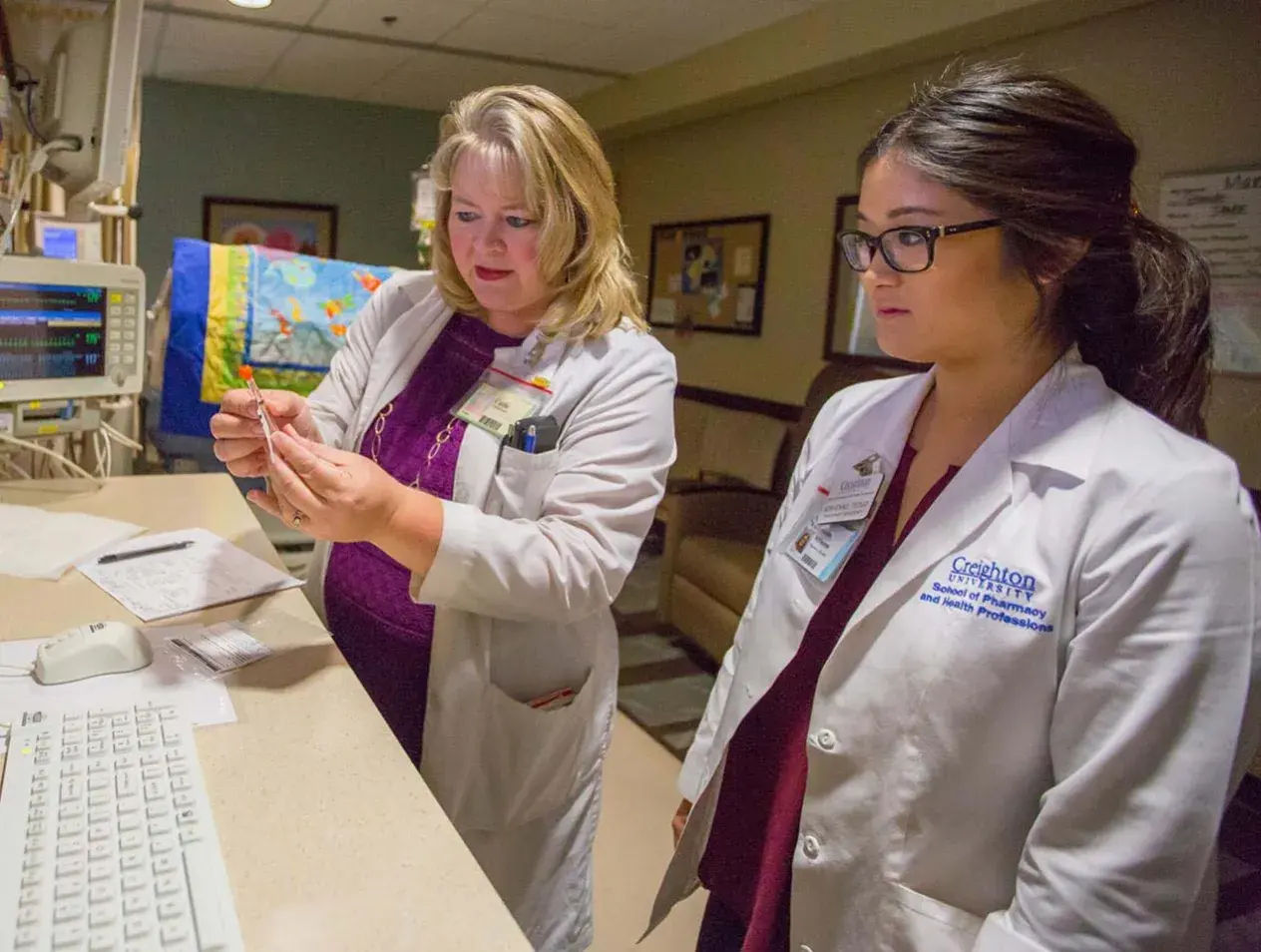 pharmacy instructor teaching