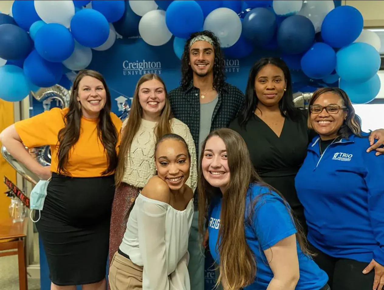 TRiO students in group