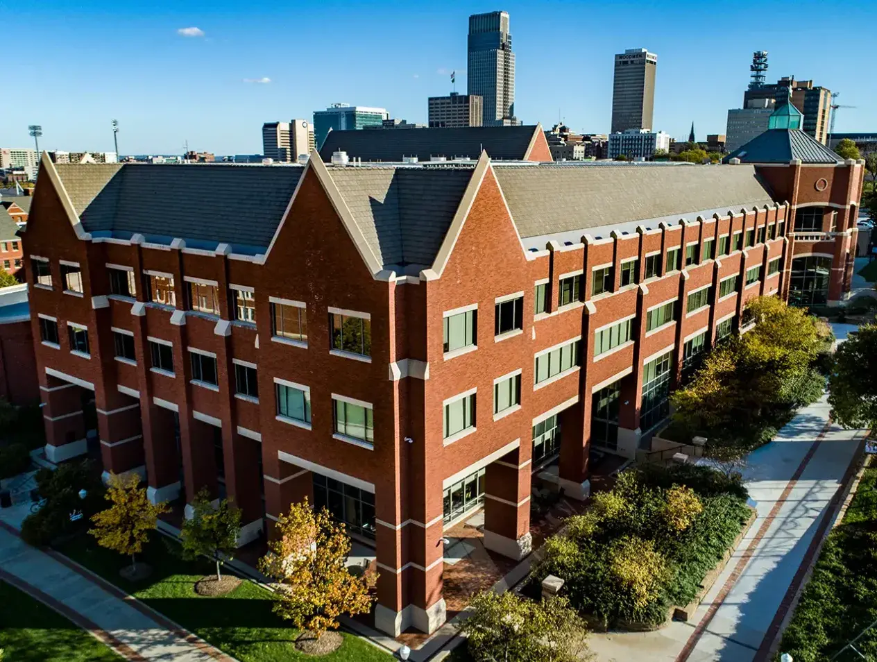Harper Center view from above.