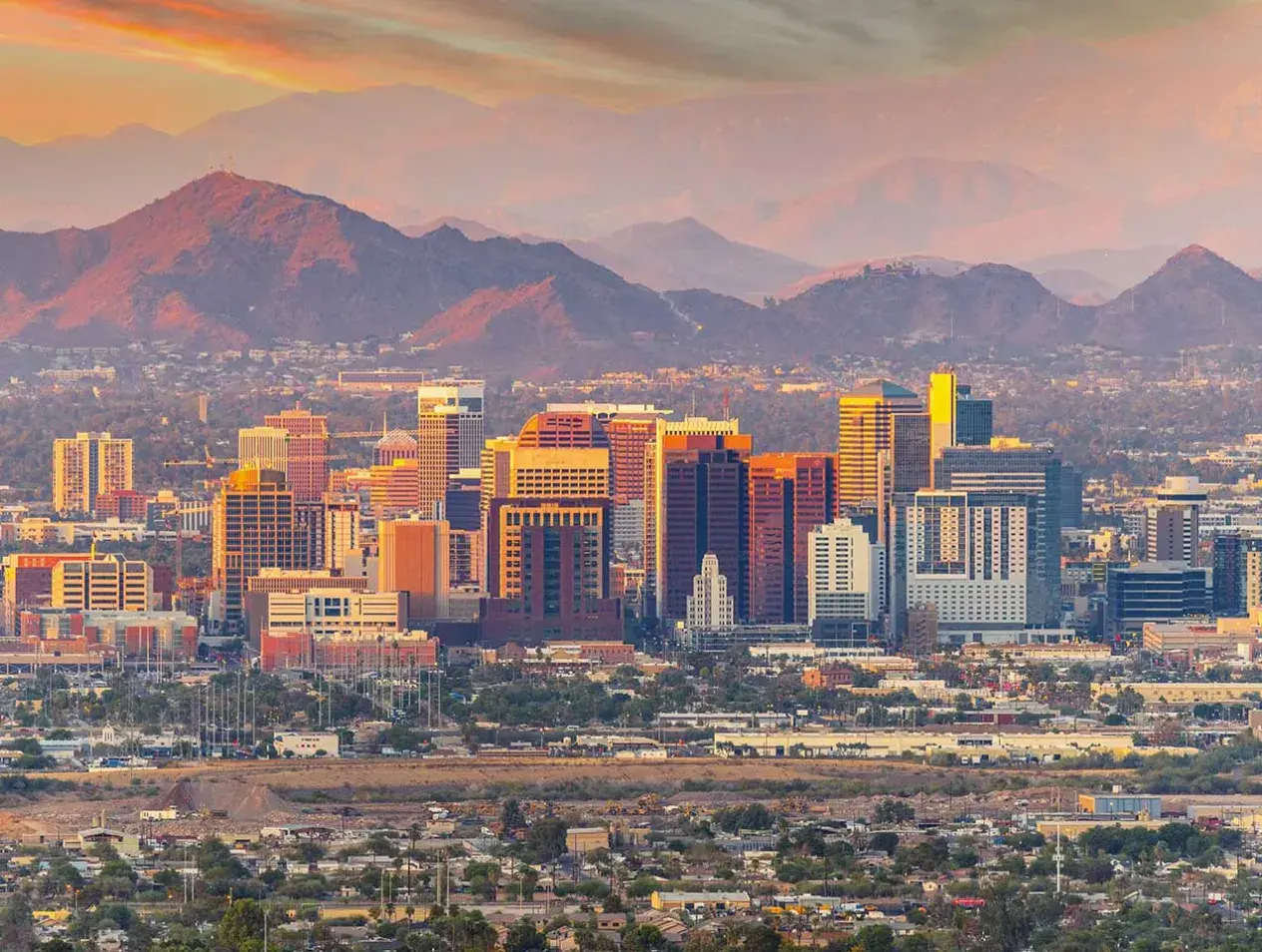 Landscape view of Phoenix skyline