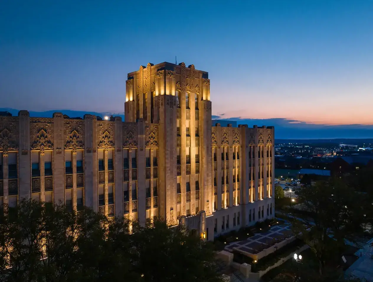 Creighton Hall at sunrise