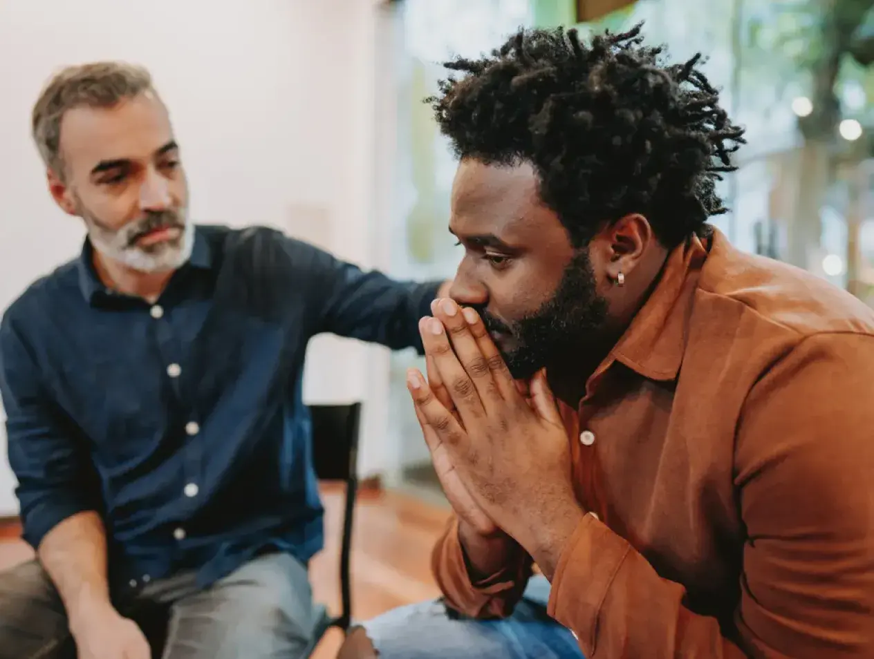 Gentlemen having a conversation