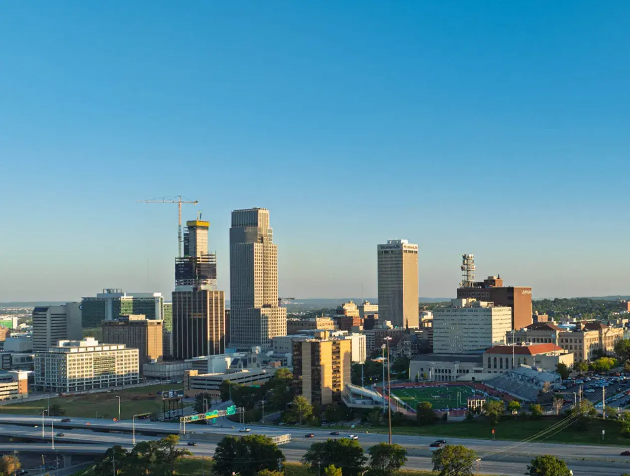 Skyline of downtown Omaha
