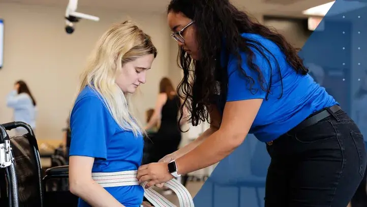 Occupational therapy students in hands on learning classroom