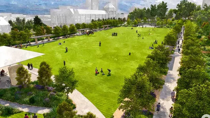 a rendering of the Creighton Quad