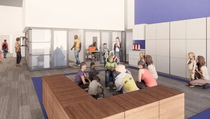 Child Safety Center interior rendering