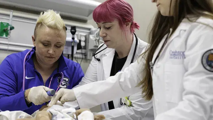 Neonatal nurses at work