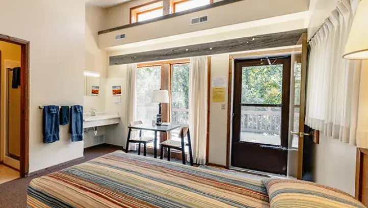 Montserrat Motel bedroom and deck