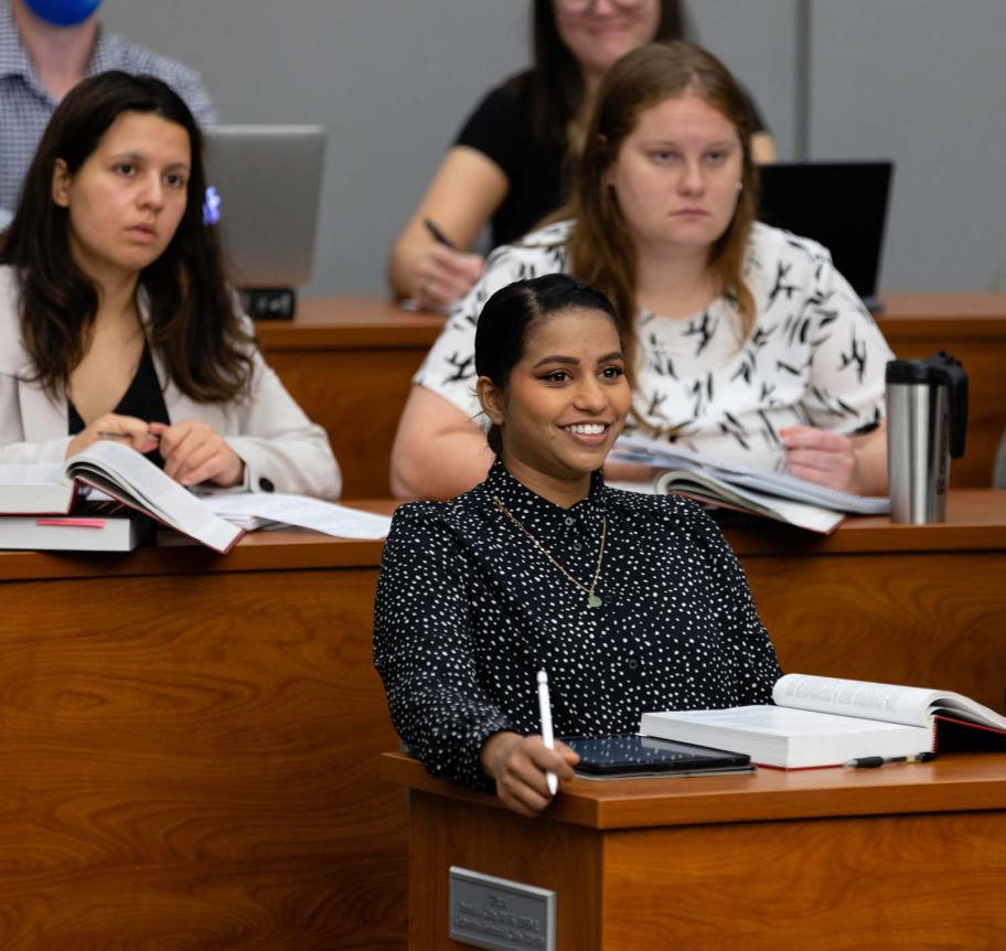 Law students in courtroom Thumbnail