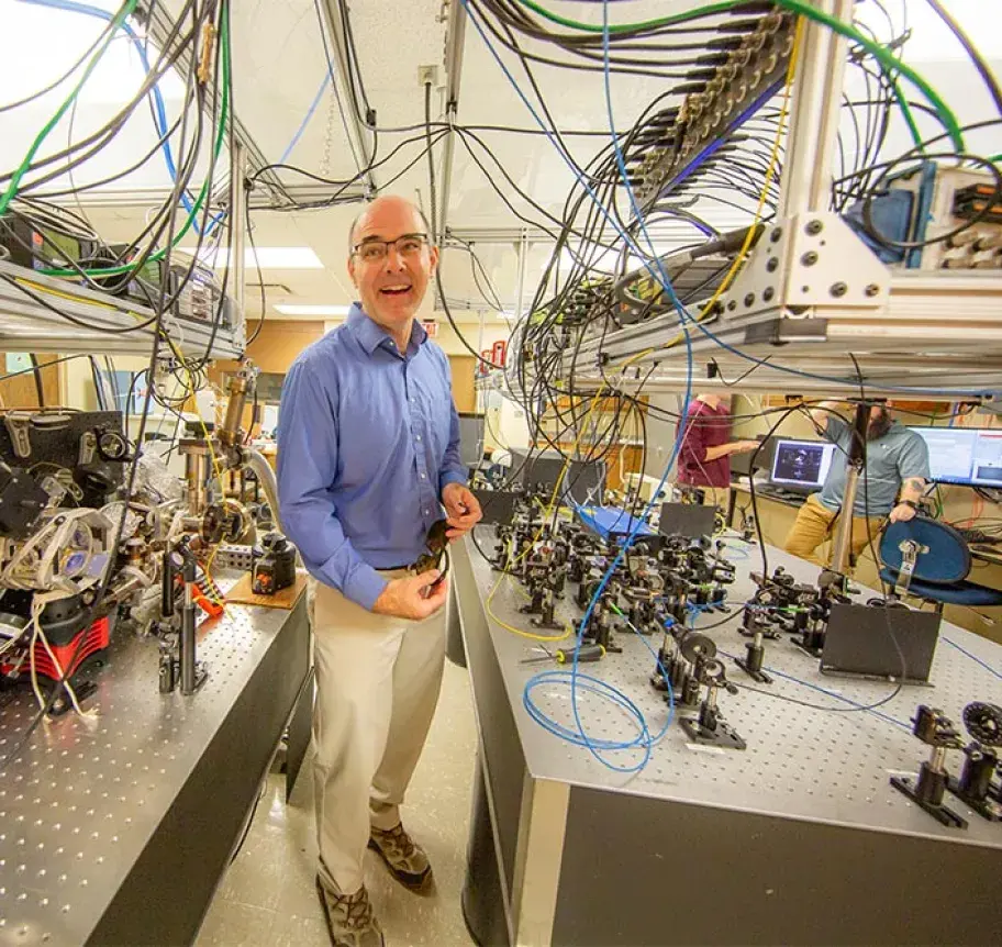 Dr. Wrubel in Applied Physics lab