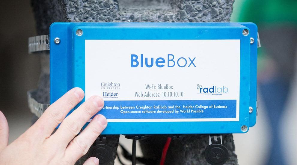 A Blue Box device