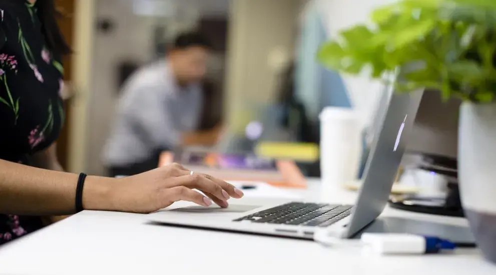 Person using computer
