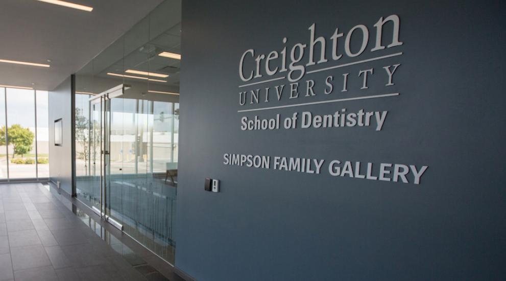Simpson Family Gallery area within School of Dentistry