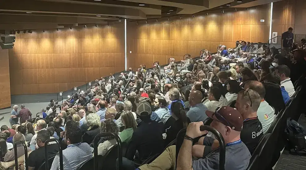 Hixson Auditorium at full capacity