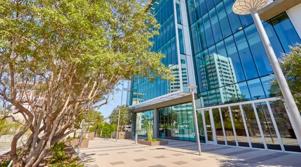Terrace view on sunny day