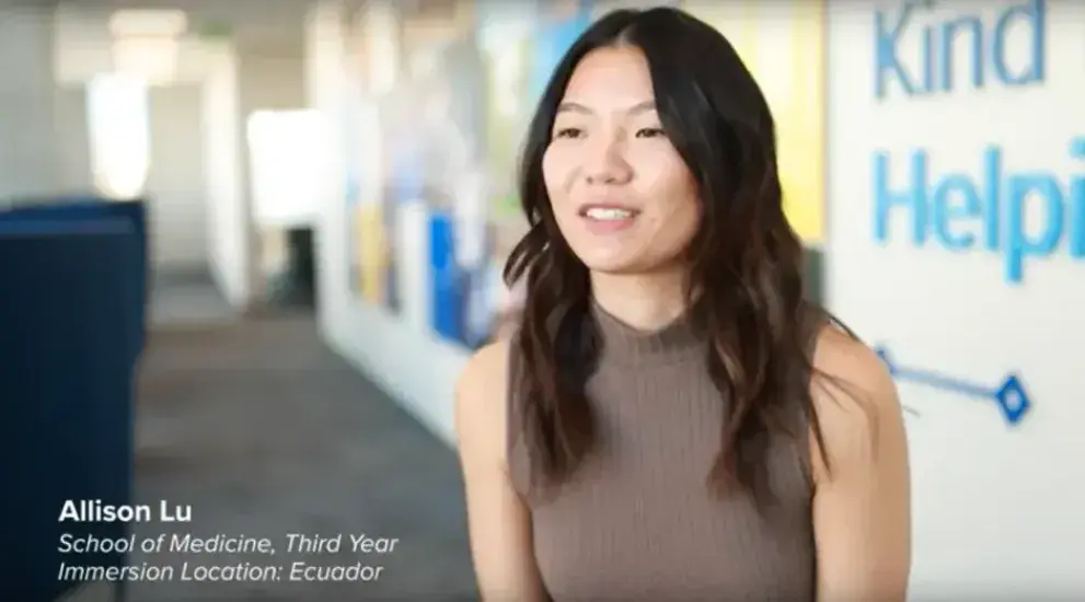 Allison Lu, Third Year School of Medicine student