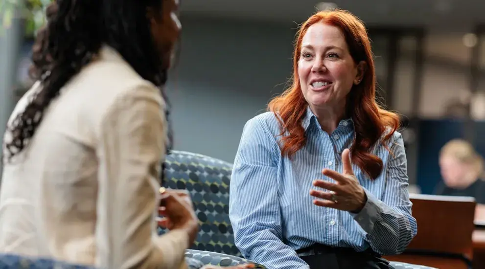 Students discussing preparedness 