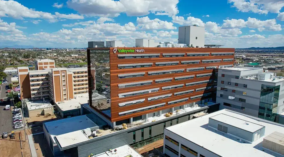 Valleywise Health drone shot